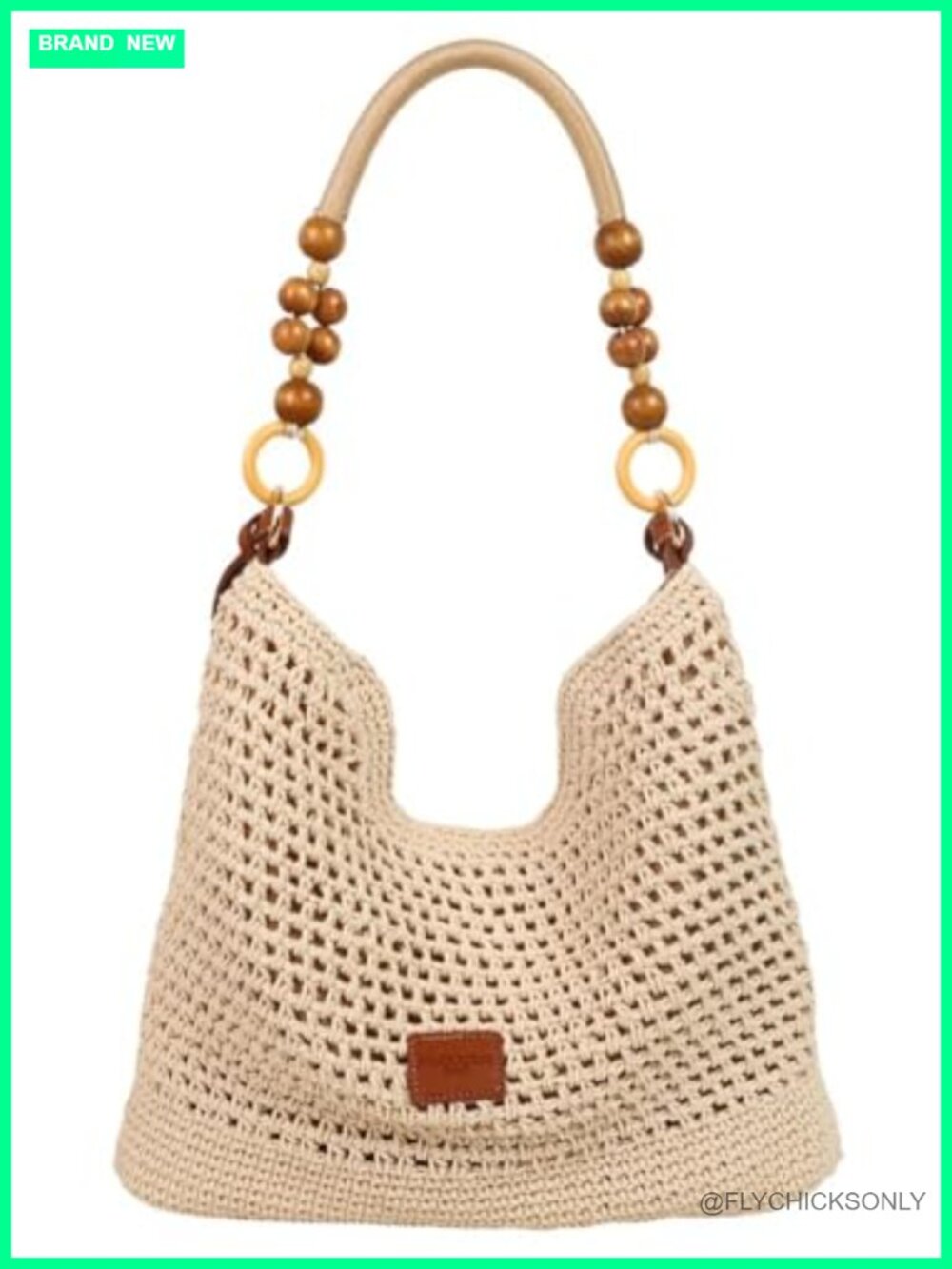 Bohemian Macrame Shoulder Tote Bag Crossbody Purse Travel Beach Hobo Bag